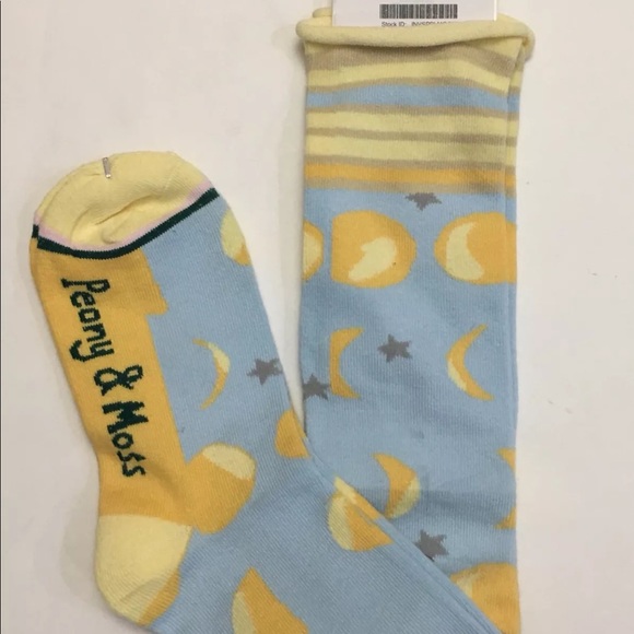 Peony And Moss Knee Socks One Size Stars And Moons - Picture 7 of 7